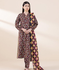 Classic Printed Winter Dhanak 3 Piece Suit