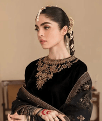 Black Velvet Embroidered Luxury Suit