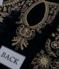 Black Velvet Embroidered Luxury Suit