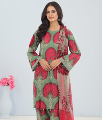 Elegant Floral Dhanak Printed Suit for Winter