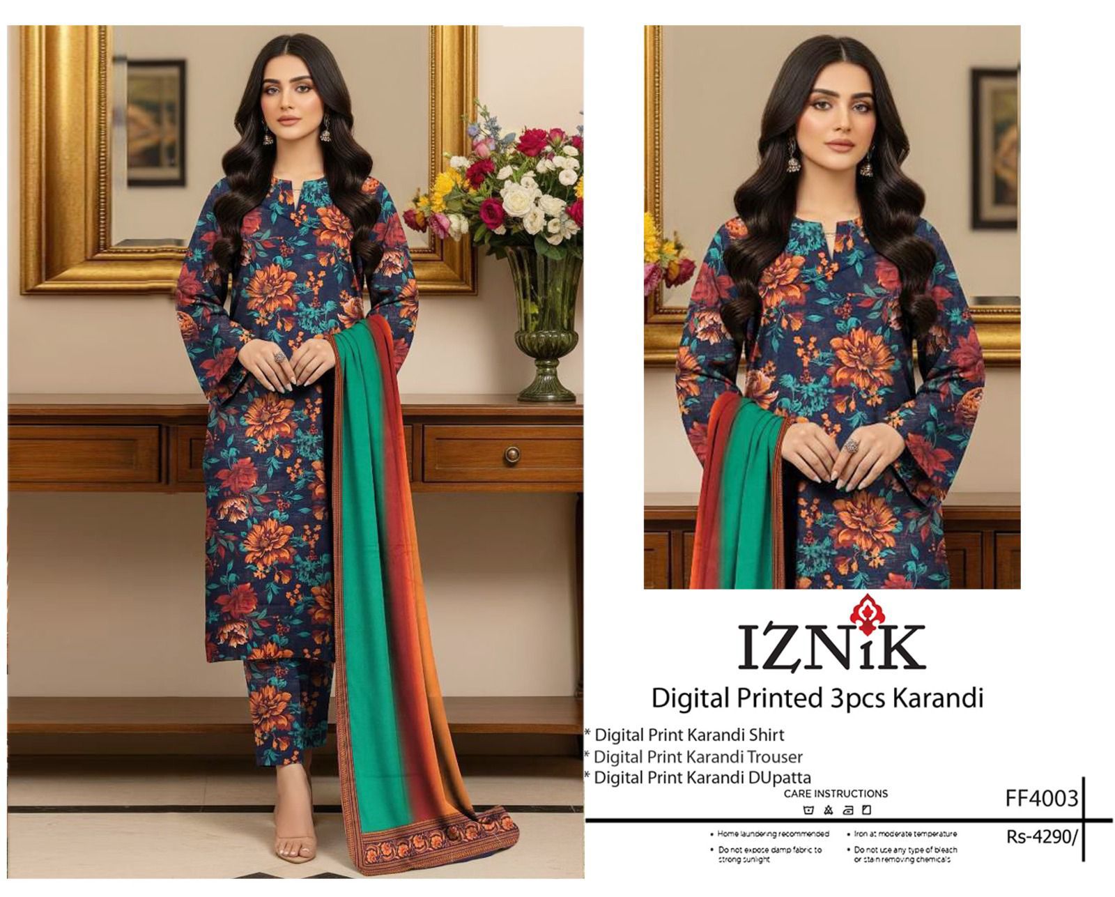 Karandi unstitch 3 piece suit