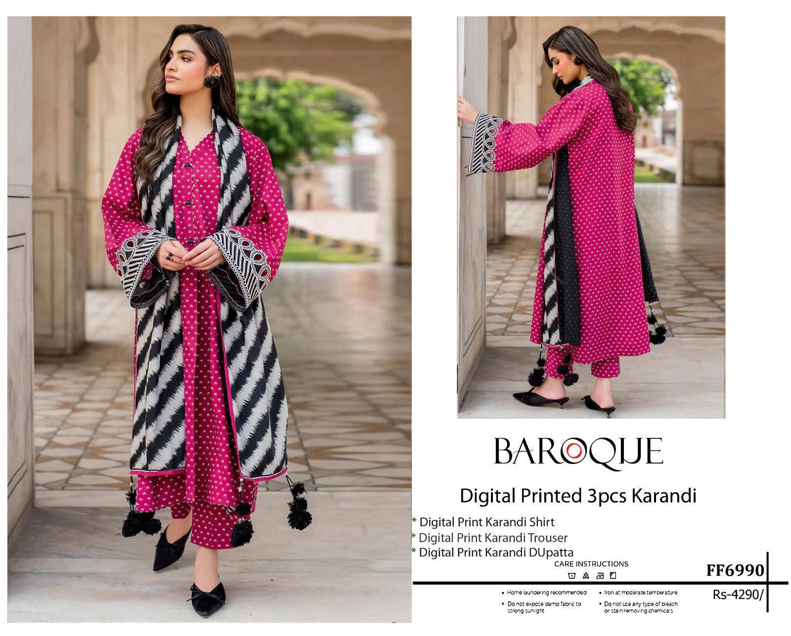 Karandi unstitch 3 piece suit