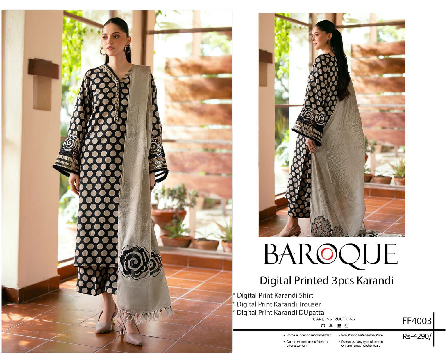 Karandi unstitch 3 piece suit