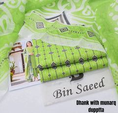 Dhanak digital printed 3 piece collection